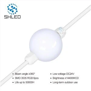 Kommersiell belysning 50 mm 3D Pixel LED Ball